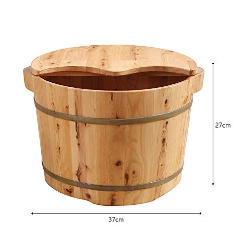 Barril de Madera para Spa de Pies con Tapa miniatura 2