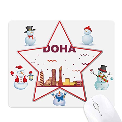 Tapis de souris doha résistant avec base antidérapante bonhomme