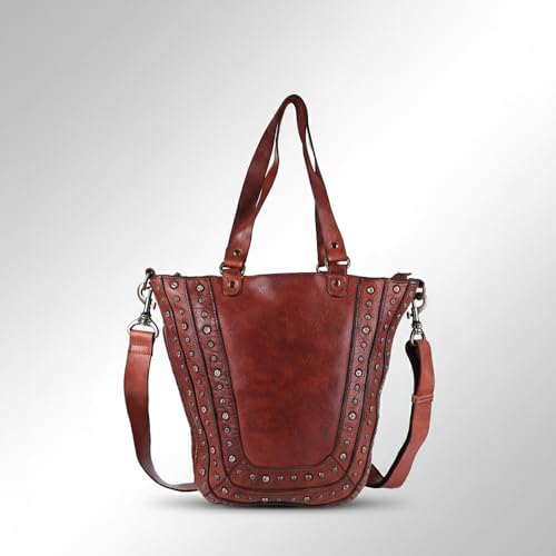 Bolso Tote de Cuero Vacuno Europeo Hecho a Mano miniatura 3