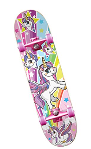 Ozbozz SV14480 Unicorn Skateboard de 17 x 5 Pulgadas, Varios diseños y Colores