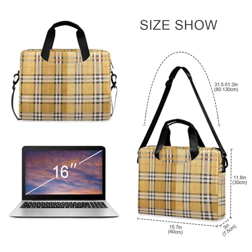 Bolsa para portátil 15.6" con asa y correa negro blanco oro miniatura 5