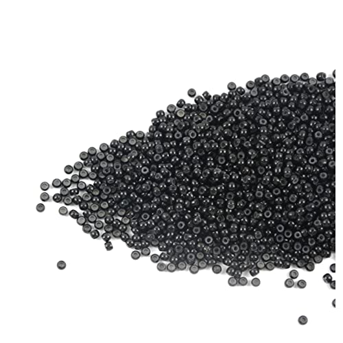 1000 Stück 3,0 mm Haarperlen Silikon Gefüttert Nano Ringe Micro Links Perlen für Haarverlängerungen(Schwarz) Cover