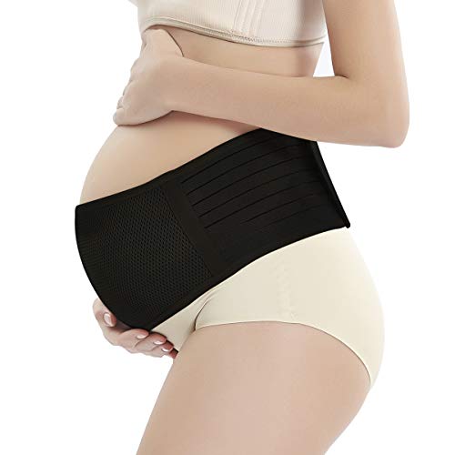 Maternity Belt Pregnancy Support, Black, Size Large