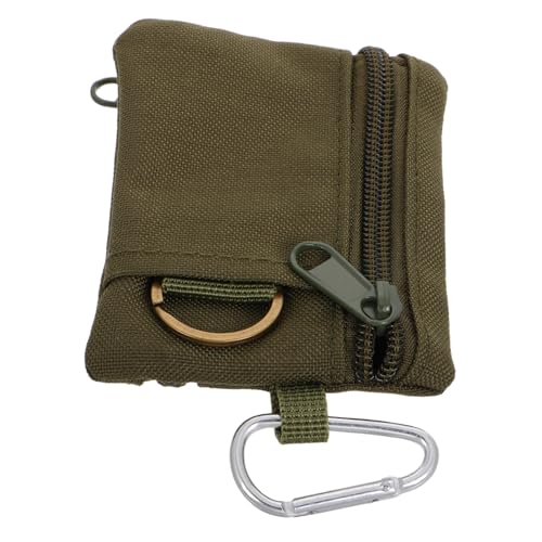 Multi Functional Outdoor Keychain Pouch Durable Coin Purse for Hiking Travel Accessories Lightweight Stylish Zipper Pouch Color