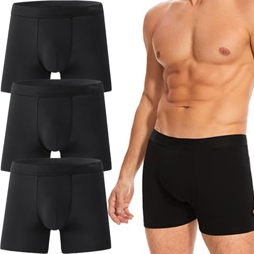 Octipa Ropa interior para incontinencia para hombre, calzoncillos tipo bóxer para incontinencia ultraabsorbentes para hombre, protección contra fugas, 60 ml (3PCS-E, XXL)