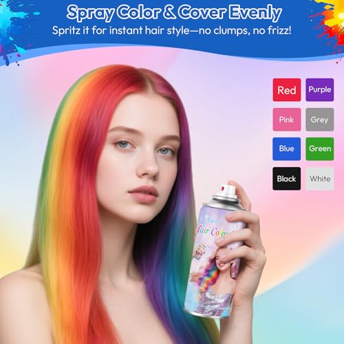Grey Temporary Hair Color Spray - Tinte Temporal para Cabello 120ml miniatura 3