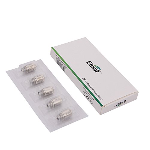 Eleaf Résistance GS Air 0.75 ohm - Pure coton - 8 à 25 Watts - Boite de 5 résistances de remplacement pour E Cigarette avec clearomiseur Eleaf GS Air