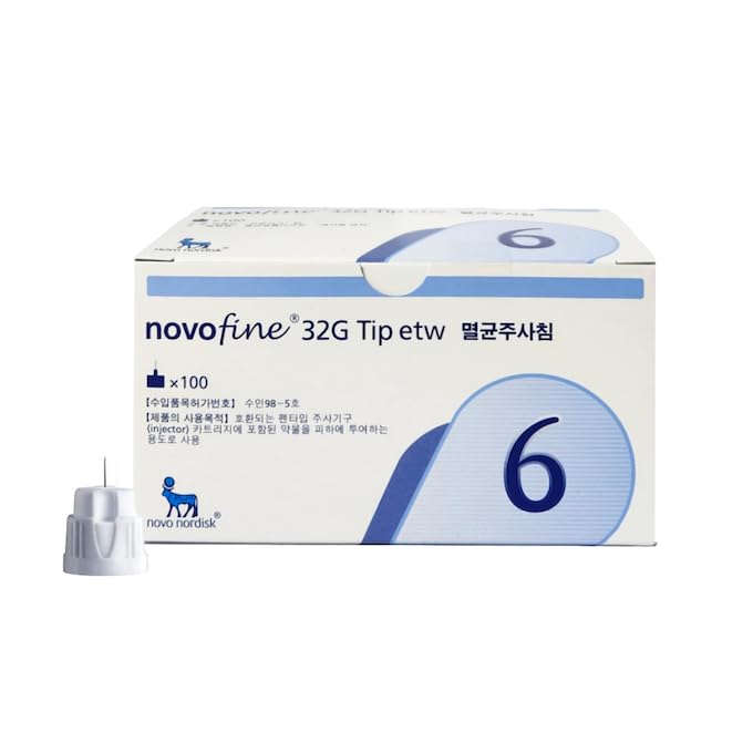 Novofine Lot de 100 embouts 32 g 6 mm