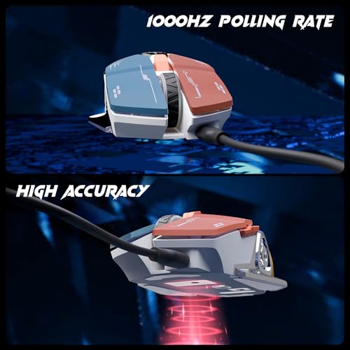 Image of ZEBRONICS Transformer M Plus Wired Gaming Mouse, Up to 12800 DPI, 6 Buttons with a 6-Level DPI Switch, 8 RGB Modes, 1000Hz Polling Rate, 1.5m Detachable Cable, Gaming Grade Sensor (Multicolor)