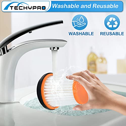 Techypro 8 Pack Replacement Fabric Vacuum Filter For Shark Ion W1 S87 Cordless Handheld Vacuum Wv200, Wv201, Wv205, Wv220. Compare To Part # Xhfwv200 (8 Pack Wandvac Filter) #TOP5