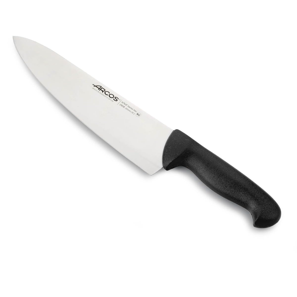 Arcos Cuchillo Chef con Hoja Acero Inoxidable Nitrum 200 mm. Cuchillo Cocina Profesional multipropósito. Mango ergonómico Polipropileno. Serie 2900. Color Negro. — view 21