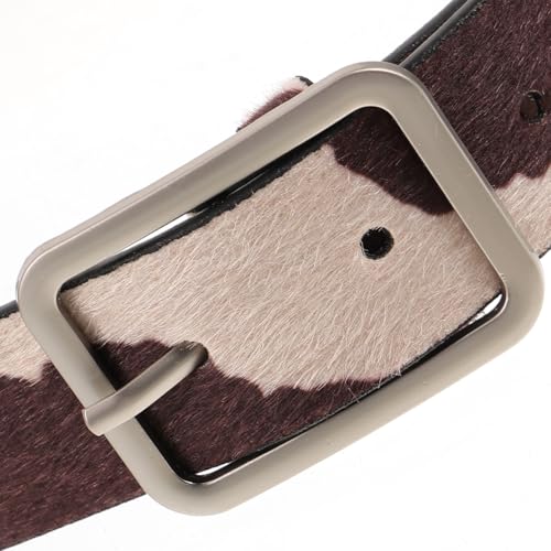 SUPVOX Cow Print Pu Leather Belt for Women - Animal Print Style Fashion Belt for for Jeans, Fits 27"-35" / 70-90 cm Waist3