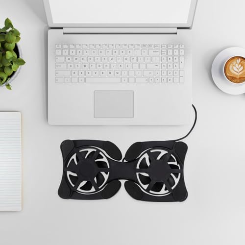 Base para portátil con refrigeración USB y 2 ventiladores miniatura 5