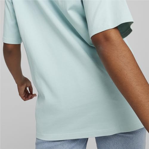 Image of PUMA Mens Better Classics Oversized Logo Crew Neck Short Sleeve Casual Tops Casual