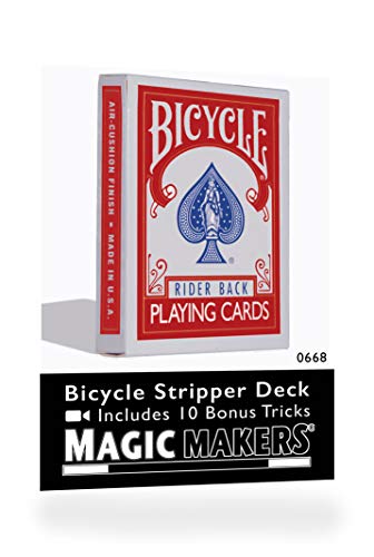 Preisvergleich Produktbild Rock Ridge Magic Bicycle Trickkartenspiel, konisches Deck / Stripper Deck, Rot