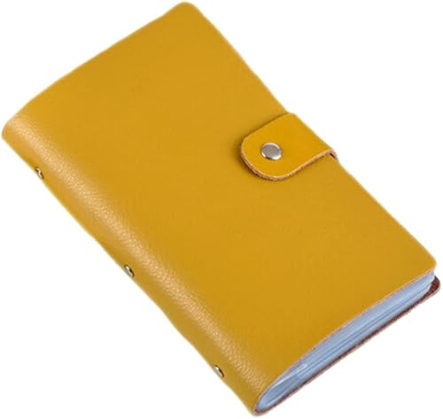 Vista 8 de boshiho Leather Credit Card Holder Business Card Case Book Style 90 Count Name ID Card Holder Book Marrón,Negro,Rosa fuerte,Beige