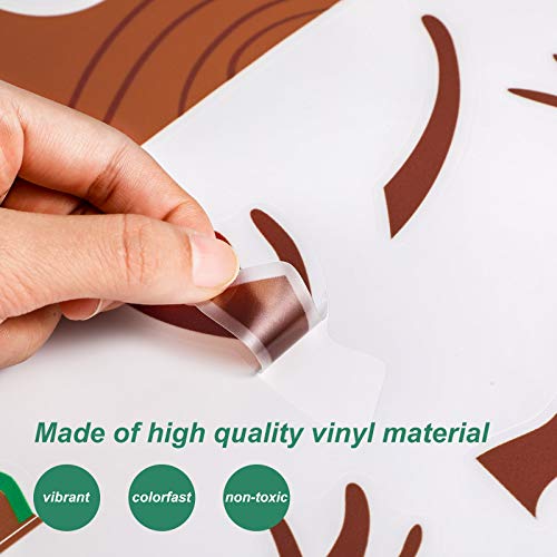 Zonon 3 láminas decorativas de vinilo para pared miniatura 3