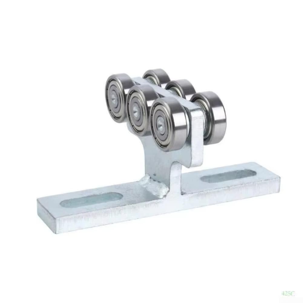 Carrello di sollevamento per carichi pesanti con rulli, compatibile con canali Unistrut PE 41 x 41 mm, T-Pe a 6 ruote per soluzioni efficienti di supporto per cavi pesanti e tubi