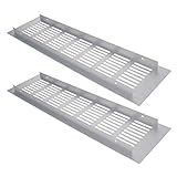 MroMax 11.81' x 3.15' (LxW) Air Vent Aluminum Alloy Square Ventilation Grille Cover 300mm x 80mm...