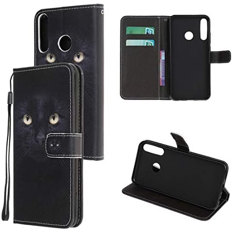 XFDSFDL® Protective Cover for Huawei P40 Lite E (6.39 Inch) PU Leather Flip Case Cat Pattern with Built Stand Magnetic Closure Card Slot Wallet Shell Phone Holster, 08 Cover