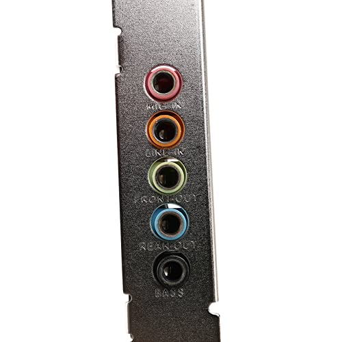 Carte son PCIe 5.1 PCI Surround 3D PC audio direct faible bracket