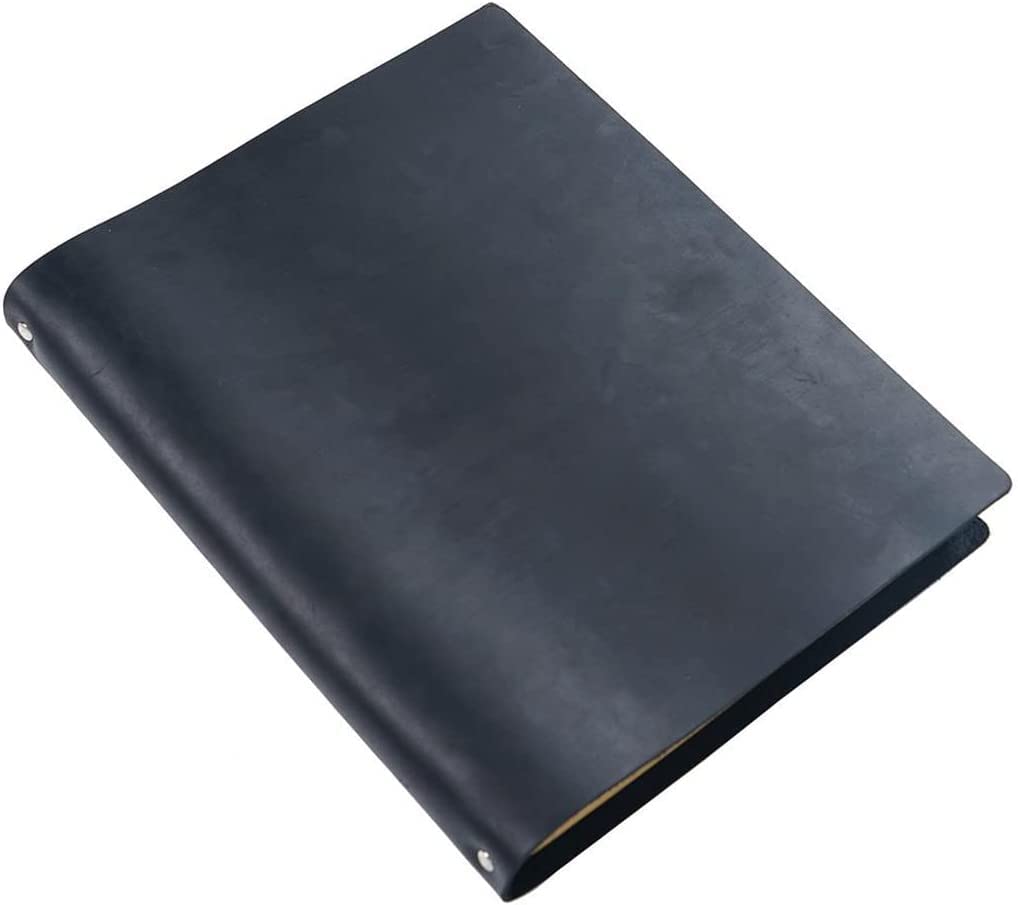 Duży notebook a4 Cowhide skórzana okładka szkicownik biuro retro luźne notatniki podarunek (Color : E)