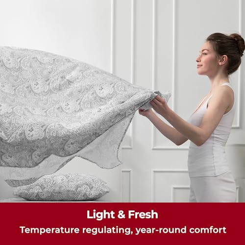 image for Mellanni Extra Deep King Sheets - 4 PC Iconic Collection Bedding - Hot