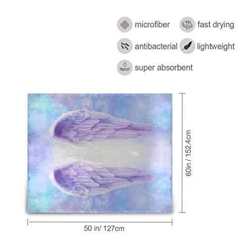 Angel Wings Plush Throw Blankets Purple Summer Blanket For Bed Couch And Living Room Suitable 50X60Inch 2040278 #TOP4