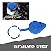dawfall Pack-1 Car Windshield Wiper Reservoir Cap, 2.0In Waterproof Vehicle Tank Cover, Durable Fluid Reservoir Cap, Replacement OEM #CP9Z17A605A Compatible with Ford 2012-2018 (Blue)