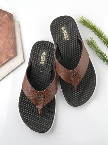 Image of ALBERTO TORRESI Leather Slippers for Men - Comfortable, Stylish Indoor & Outdoor Footwear