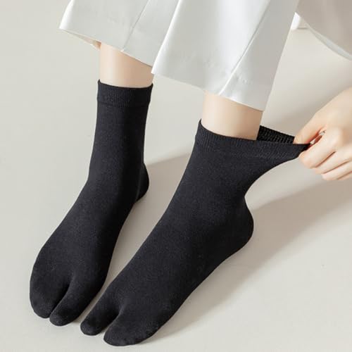 Calcetines tabi de algodón para mujer pack de 5 pares elásticos 6