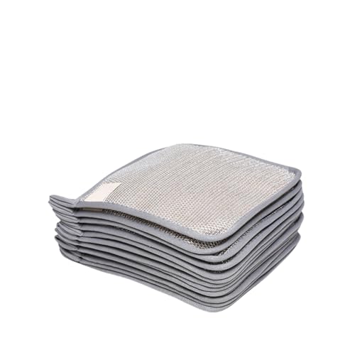 Nuevos lavaplatos de Alambre Multiusos para Fregar en húmedo y seco, paños de Esponja Toallas, Bandeja de Alambre Limpia y no rasca para Platos de Cocina casera, lavabos (5 Piezas)