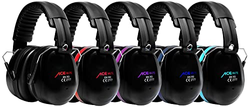 ACE Mute Kapsel-Gehörschützer - Ohrenschützer für die Arbeit & den Schießsport - EN 352-1 - Rot - Image 8