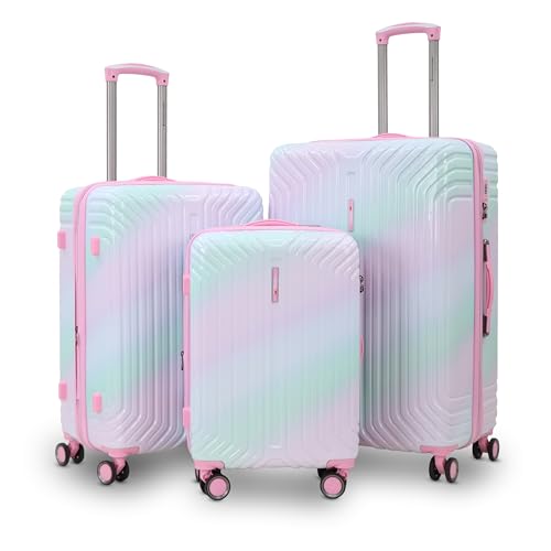 Image of AMERICAN TRAVELLER The Wonder Luggage Trolley Bags Set of 3 | TSA Type Lock | Polycarbonate Expandable Suitcase, Lightweight Durable Hard Shell, TSA Type Lock, 360 Disc Spinner Wheels