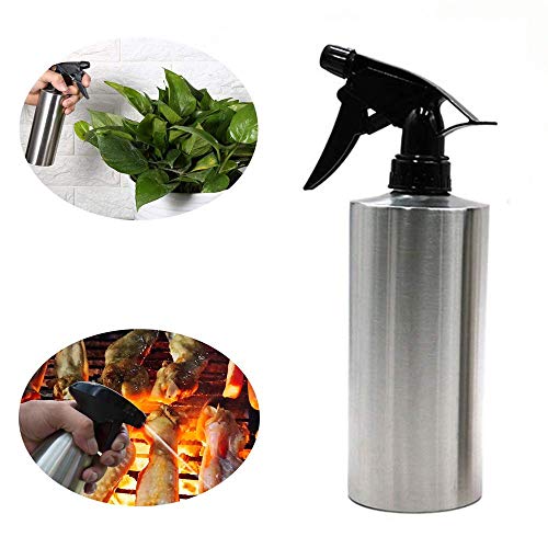 AOLI Rociador de aceite Botella Acero inoxidable Resistente a caídas Rociador de alta presión Interior al aire libre Ideal para barbacoa de verano, picnics y parrilla al aire libre
