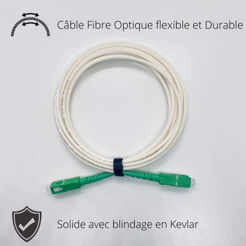 VALARDE Orange SFR Bouygues Free Fiber Optic Cable/Extension Cable, SC-APC to SC-APC Single-Mode Garter - Image 4