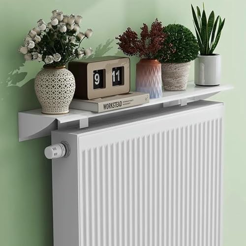 Cache-radiateur et étagère murale suspendue en métal rétroéclairé