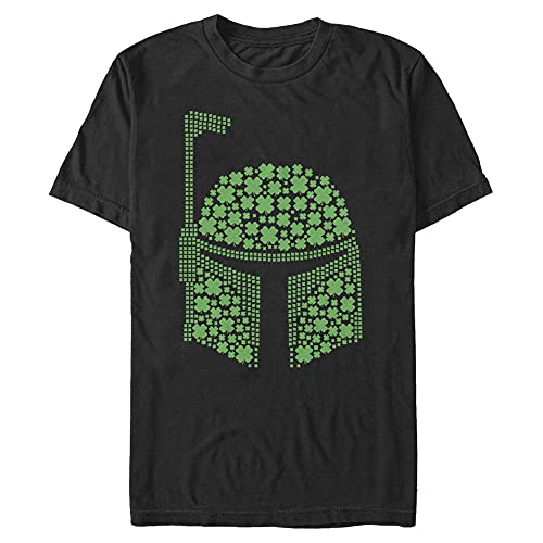 T-shirt Star Wars Boba Clovers noir grand format 4XL fini les hauts trop courts