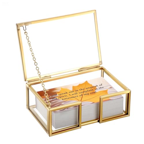 OGANAZI Clear Bible Verse Box with Easy Take Slot...