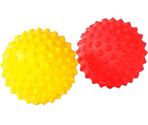 Prickle Stimulating Ball Club Kit - 10 Pairs (20 Balls) - Red and Yellow