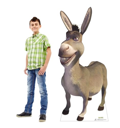 Image of Cardboard People Donkey Life Size Cardboard Cutout Standup - Shrek (2001 Film)