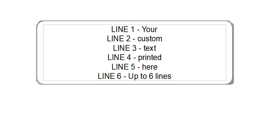 Custom Printed Self Adhesive Address Labels (25)