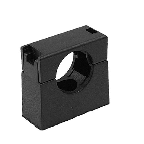 Aexit 18.5mm Soft Clamps Bellows Tube Pipe Black Fixed Hand-Screw Clamps Support Clamp