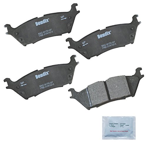 Image of Bendix Priority1 CFC1790 Ceramic Rear Brake Pads for Ford Expedition 2022-2018, F-150 2020-2015, Lincoln Navigator 2022-2018