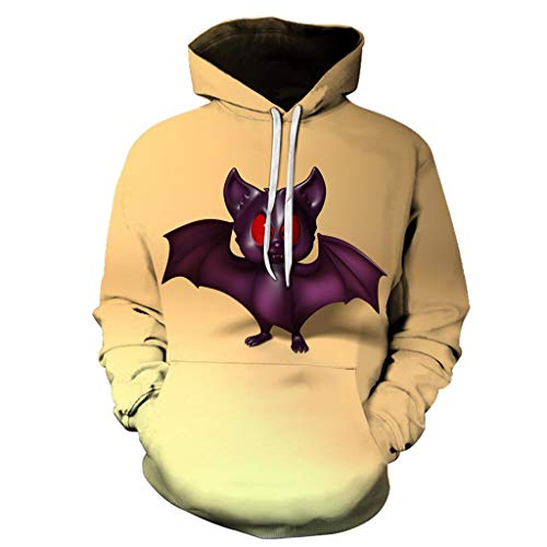Jan STORE Unisex Hooded Sweatshirts 3D Printed Hoodies Colorful Horror Pattern Hoode Sweatshirt