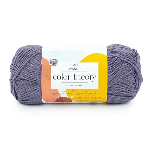 Image of Lion Brand Yarn, Color Theory Worsted Weight Yarn for Knitting and Crochet, Amethyst, 1 Pack, Acrylic Fiber with Modern Color Palette, Perfect for Sweaters, Hats and Cozy Blankets