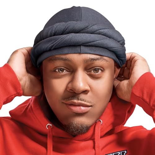 Image of Red by Kiss Bow Wow Premium Satin Mens Turban - Anti Breakage Moisture Retention, Stylish Soft Light Comfort Headwear