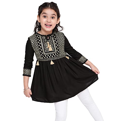 Image of NIYA Girls Party Embellished Embroidered Festive Casual TOP