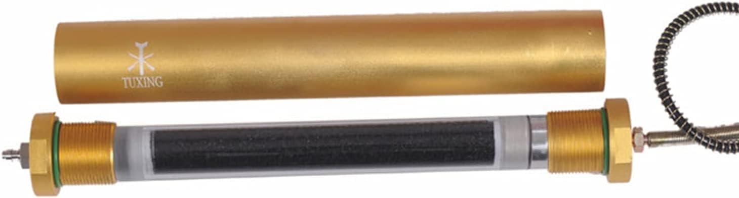 TUXING PCP Air Filter 4500Psi, PCP Oil-Water Seperator Diving Filter Activated Charcoal High Pressure Air Compressor Filter with 8mm Quick Disconnect for Pcp Airguns Scuba Tank Charging