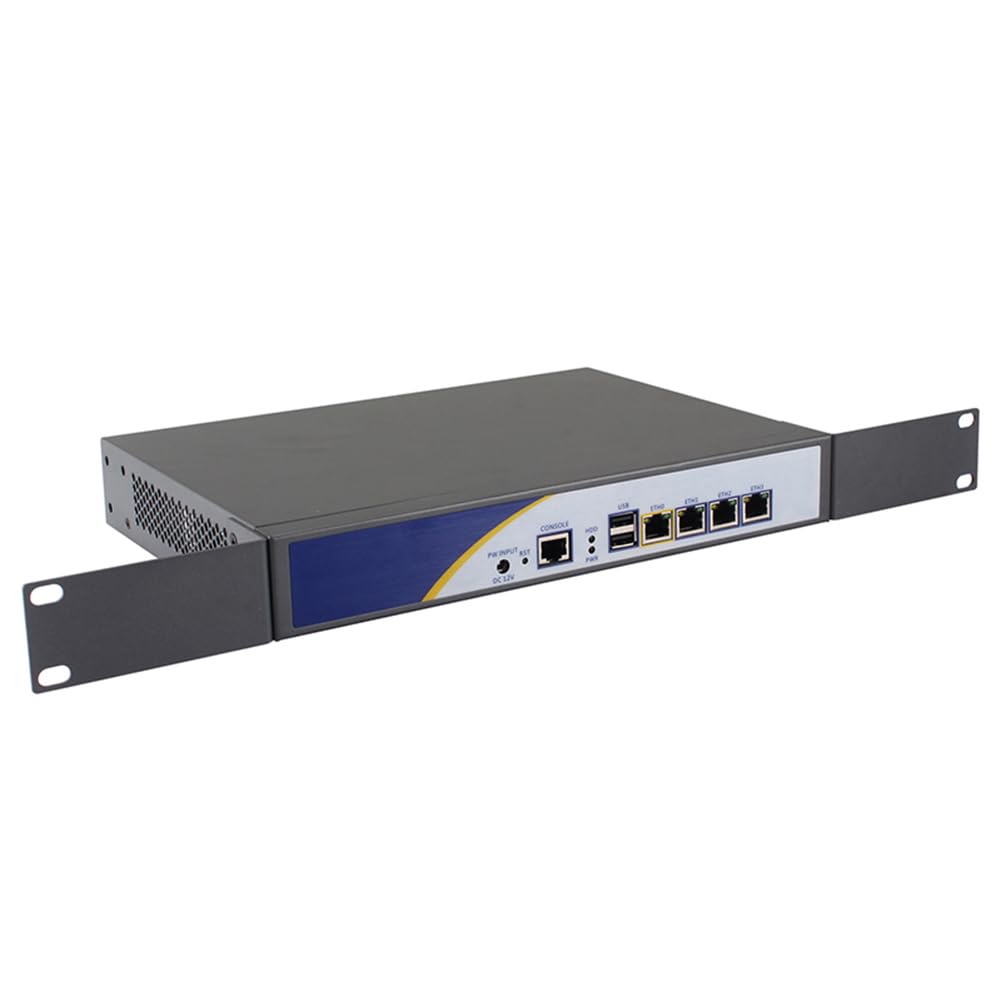 Firewall Hardware, PFSense, OPNsense, Mikrotik, VPN, Network Security Appliance, Router PC, J1900, RS17, 4 x Gigabit LAN, 2 x USB, COM, VGA, 2 x Reserved Fan, 4G RAM, 32G SSD